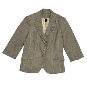 White House Black Market Jacket Blazer Women's Size 2 Gray